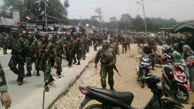 Suasana pascakerusuhan di Aceh Singkil, Selasa (13/10). (Dok. Istimewa)